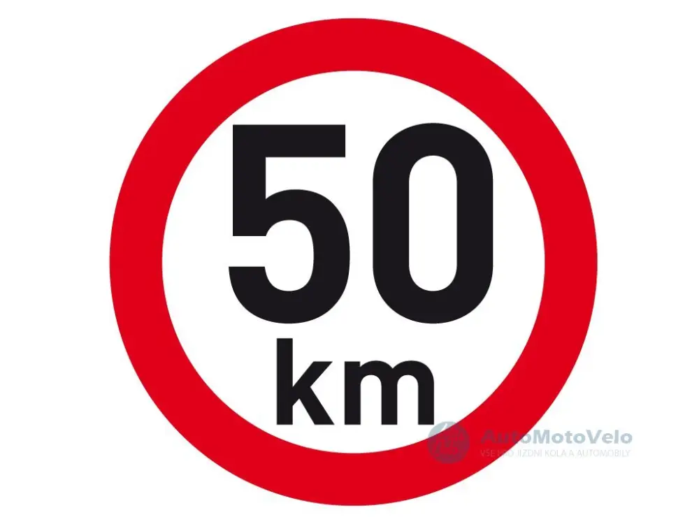 Samolepka rychlost 50 pr.150mm Akční Nabídka