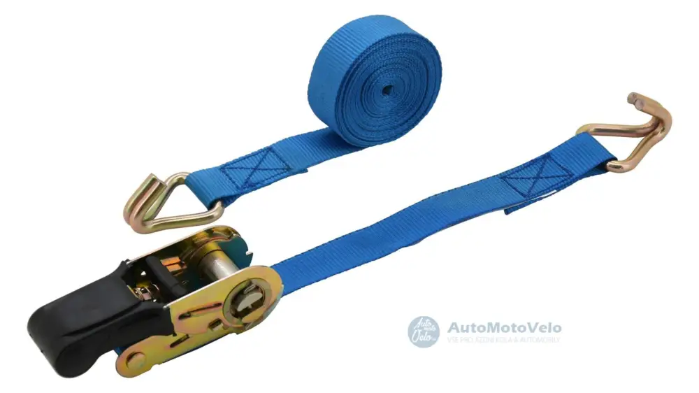 Popruh s ráčnou a háky 1ks 350daN 25mm x 5m TUV Expresní Doručení
