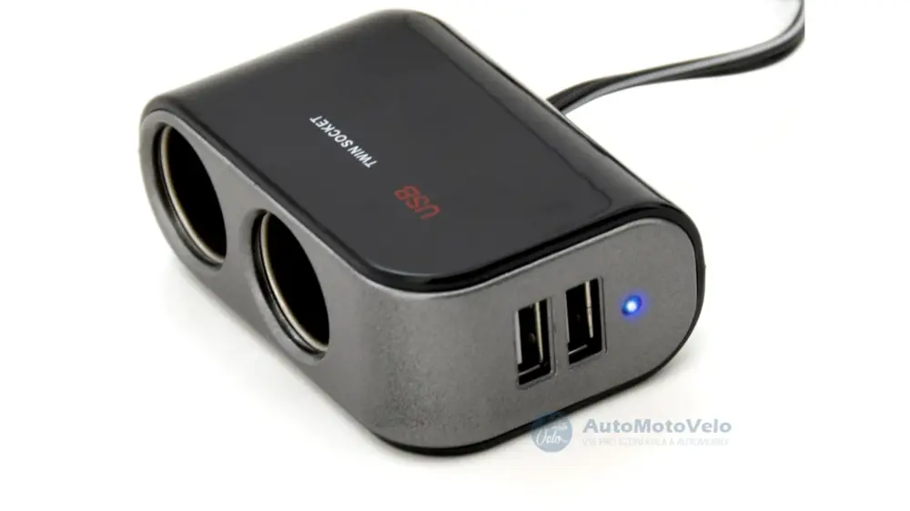Rozdvojka Compass 12/24V + 2x USB 2100mA Tovární Cena