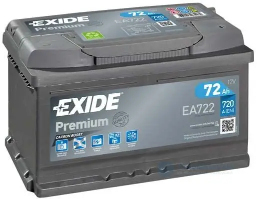 Exide Premium 12V 72Ah Levný