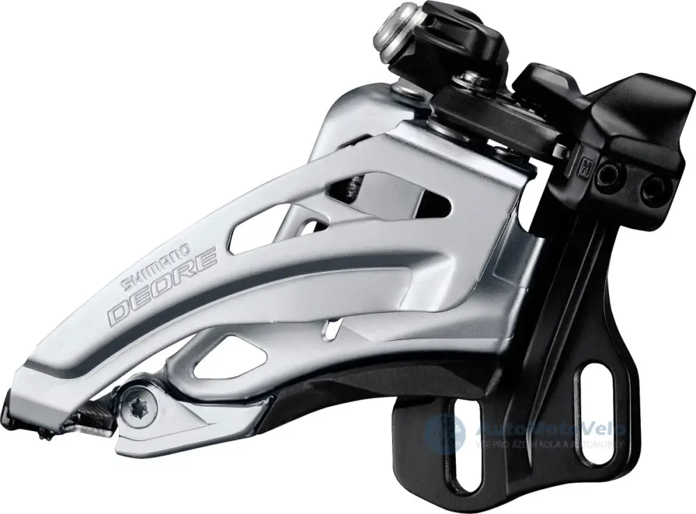 Výprodej Přesmykač Shimano DEORE FD-M617 MTB pro 2x10 př mont E-typ bez BB Side-swing front pull 36/38 z čer