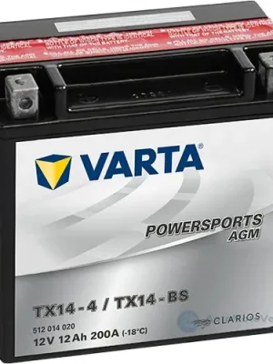 Motobaterie Varta AGM YTX14-BS Výprodej