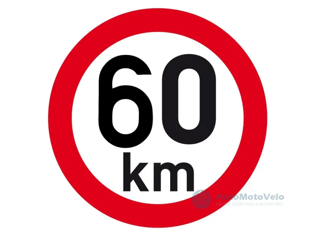 Vysoce Kvalitní Samolepka reflexní rychlost 60 pr.200mm