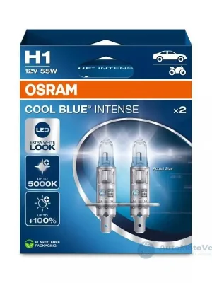 Koupit Online Osram Cool Blue Intense NEXT GEN 12V H1 55W 5000K 2ks