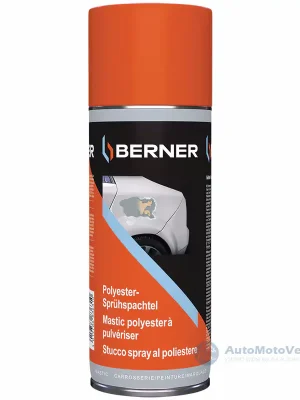 Levný Berner polyesterový stříkací tmel šedý 400ml
