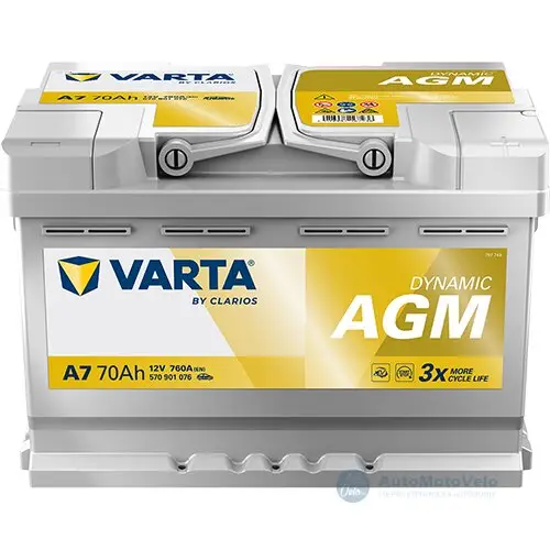 Varta Dynamic AGM 12V 70Ah Víkendová Akce