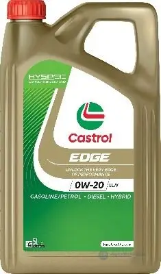 Dokud Zásoby Vydrží Castrol EDGE 0W-20 LL4 5L