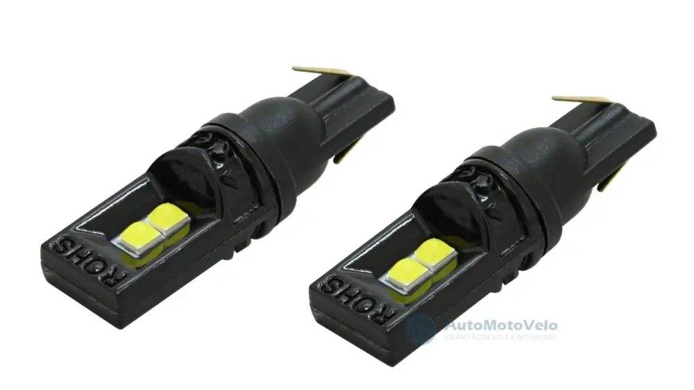 Žárovka 4LED 3030 12V T10 s rezistorem CAN-BUS ready bílá 2ks Nová Kolekce