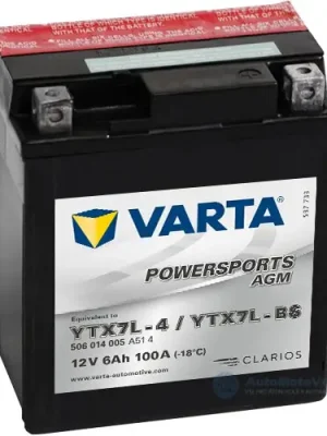 Přímo Od Výrobce Motobaterie Varta AGM YTX7L-BS