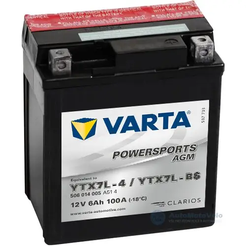 Přímo Od Výrobce Motobaterie Varta AGM YTX7L-BS