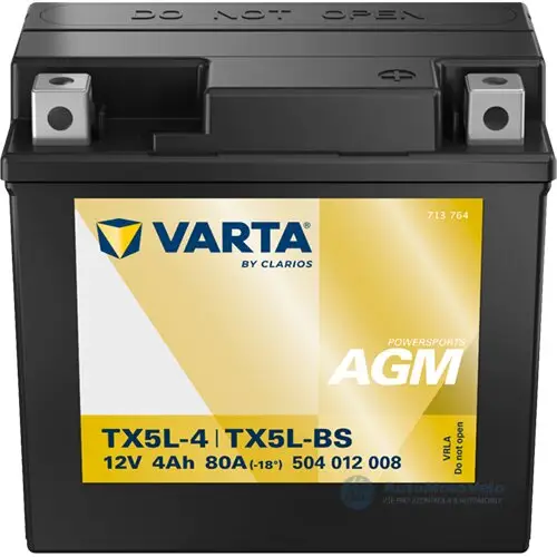 Jen Po Omezenou Doba Varta Powersports AGM YTX5L-BS