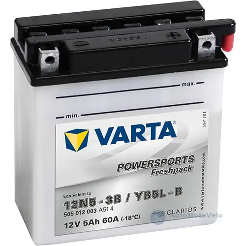 Varta Powersport Freshpack 12N5-3B Akční Cena