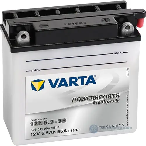 Varta Powersport Freshpack 12N5,5A-3B Dokud Zásoby Vydrží