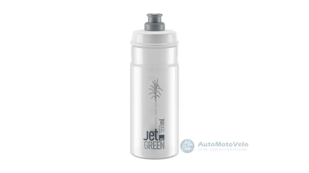 Lahev Elite Jet Green - čirá/šedé logo Nejprodávanější
