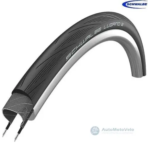 Plášť Schwalbe Lugano II 28-622 (700x28C) - černý Autentický