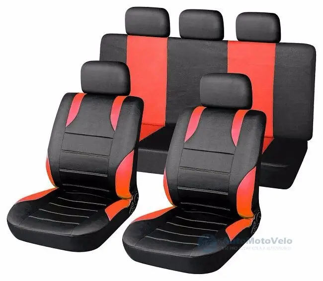 Sada potahů SPORT 9ks AIRBAG ČERVENÉ Hit Sezóny