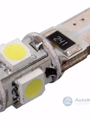 Žárovka 5 SMD LED 12V T10 s rezistorem CAN-BUS ready bílá Nejlepší Volba