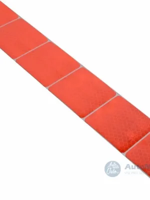 Cenově Výhodný Samolepící páska reflexní dělená 1m x 5cm červená