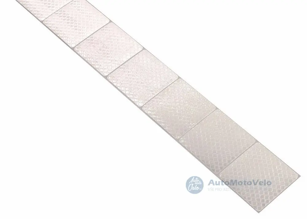 Nakupujte Hned Samolepící páska reflexní dělená 1m x 5cm bílá