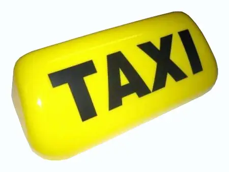 Klobouk taxi malý (kryt - žlutý) T-servis Sezónní Sleva