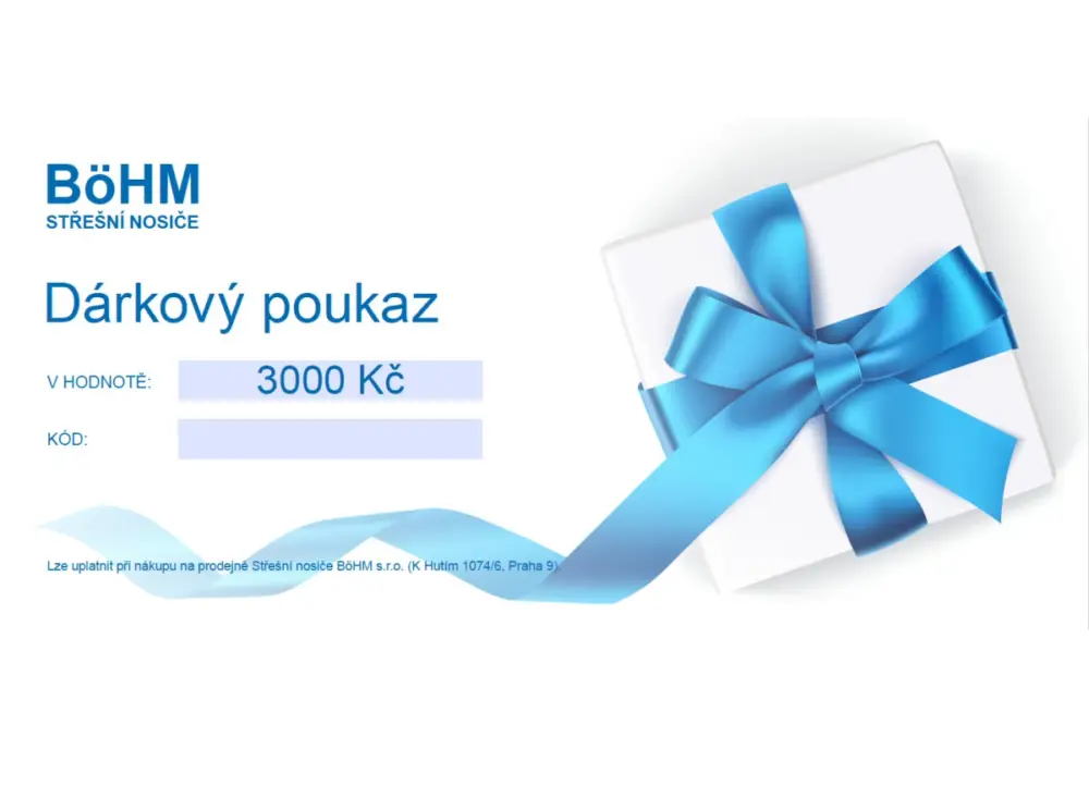 Expresní Doručení Dárkový poukaz v hodnotě 3000 Kč
