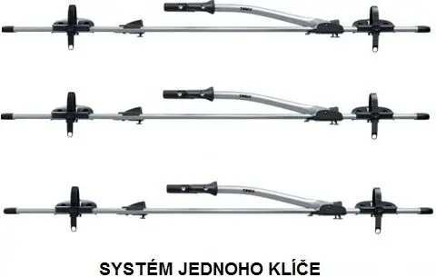 Thule Freeride 532 - nosič kol s T-adaptery - akční sada 3 ks (zamykání 1 klíčem) Novinka