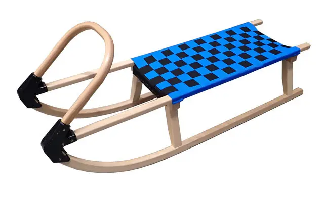 Dřevěné sáně 110cm modré A2041 Expresní Doručení