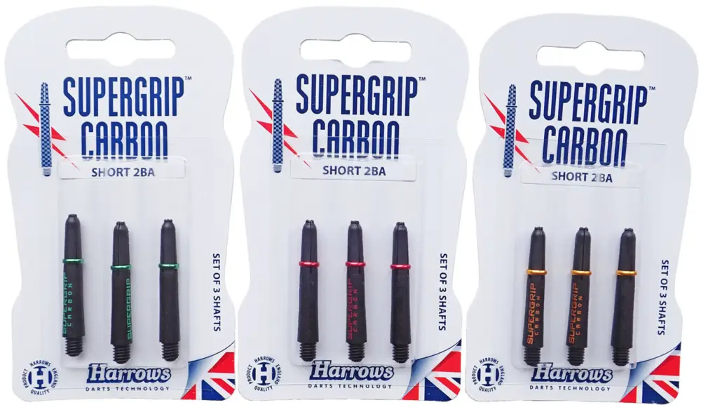 Časově Omezené Náhradní násadky na šipky SUPERGRIP CARBON HARROWS vel. S T73