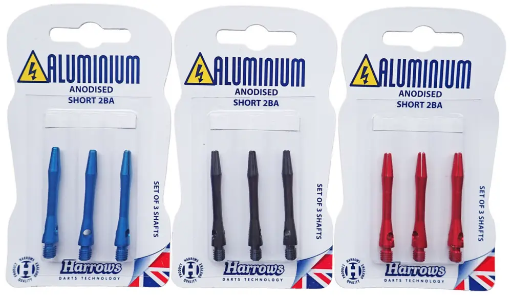 Náhradní násadky na šipky HARROWS ANOISED ALUMINIUM vel. S T74 Nejlepší Cena
