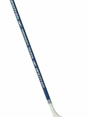 Novinka Hokejka plastová s dýhou 147cm - pravá - modrá