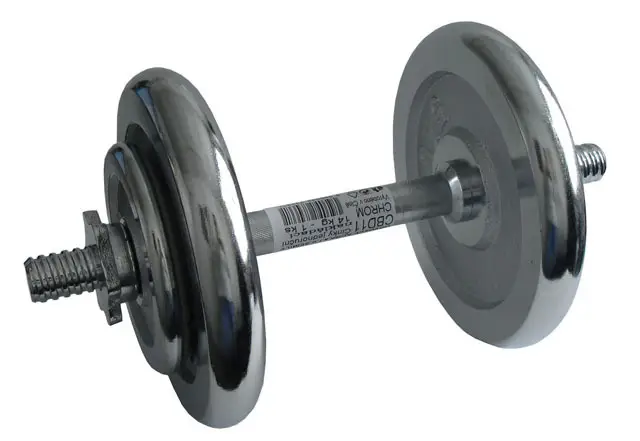 Časově Omezené ACRA Činka nakládací, jednoruční, chromová 14 kg - průměr 25 mm