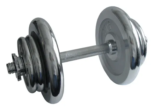 Pouze Dnes ACRA Nakládací činka jednoruční, chromová 17 kg - 25 mm