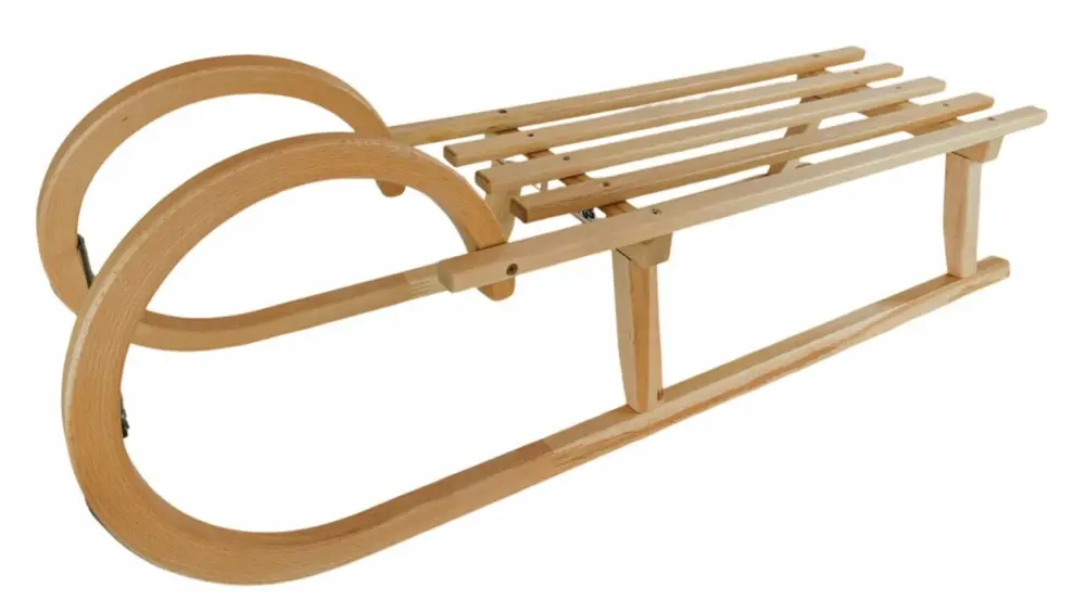 Sáně dřevěné 110cm Rohačky dřevěný sedák Cenová Bomba