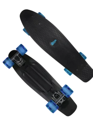 Muuwmi NoRules Skateboard ABEC 5 FUN černo modrý Aktuální