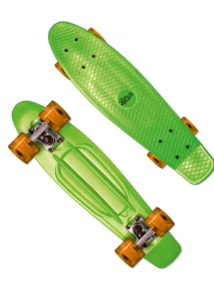Muuwmi NoRules Skateboard ABEC 5 FUN zeleno oranžový Pouze Dnes