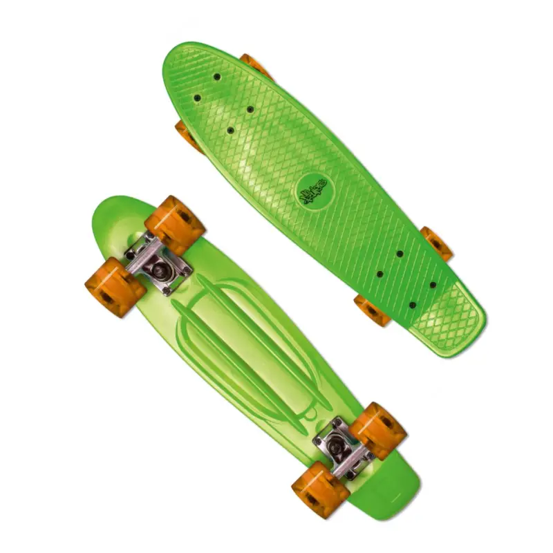 Muuwmi NoRules Skateboard ABEC 5 FUN zeleno oranžový Pouze Dnes