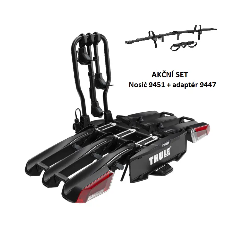 Výhodná Nabídka Thule EasyFold 39451 + adaptér 9447 pro 4 kola