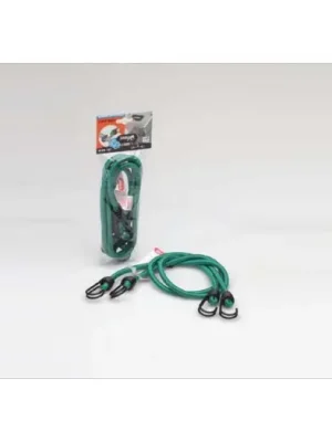 Must-Have Pryžový úchyt JUMBO 2 x 80cm - dvojitý háček / 20kg / green