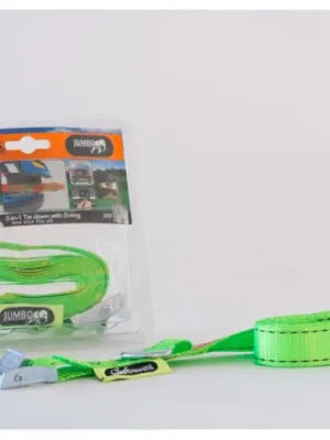 Levný Popruh JUMBO s očkem 1 x 300cm / 250kg / fluo green