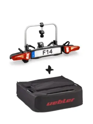 Nosič kol na tažné zařízení UEBLER F14 pro1 jízdní kolo, skládací + přepravní taška Cenově Výhodný