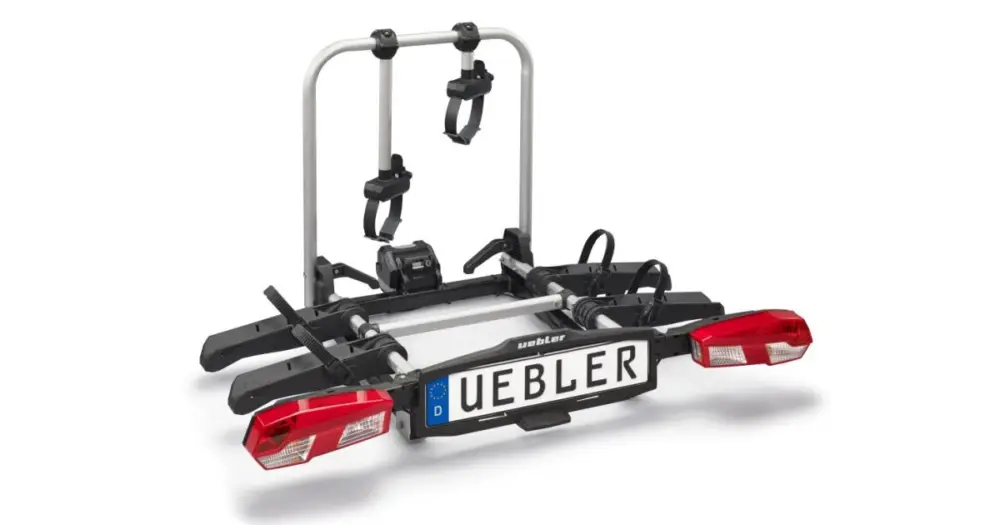 Pouze Dnes Nosič kol na tažné zařízení UEBLER H21 Z pro 2 jízdní kola, 90° výklop