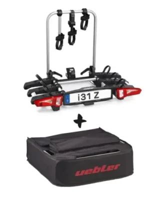 Nejprodávanější Nosič kol na tažné zařízení UEBLER i31 Z pro 3 jízdní kola + přepravní taška