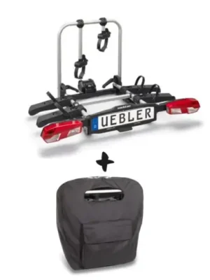 Nosič kol na tažné zařízení UEBLER H21 Z pro 2 jízdní kola, 90° výklop + transportní taška Novinka