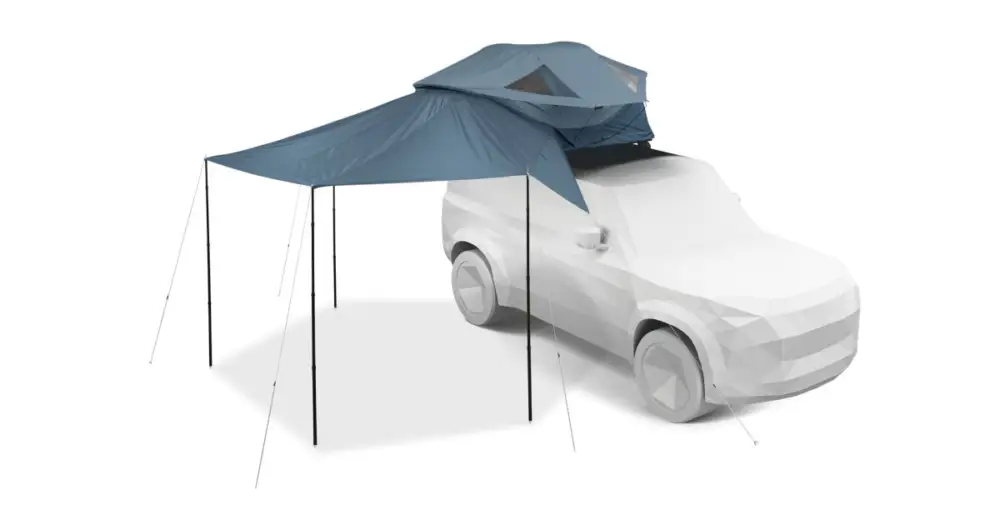 Thule Approach Awning S/M - markýza střešního stanu pro 2–3 osoby - Mid Blue Akční Cena