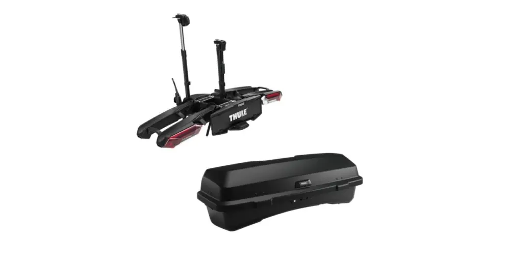 Top Prodej Zadní nosič jízdních kol, Thule Epos pro 2 kola TH 9781 + box Santu TH9094