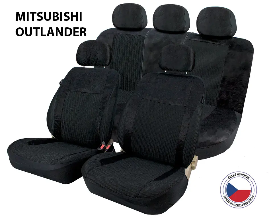 Vysoce Kvalitní Autopotahy Perfetto AL Mitsubishi Outlander černá