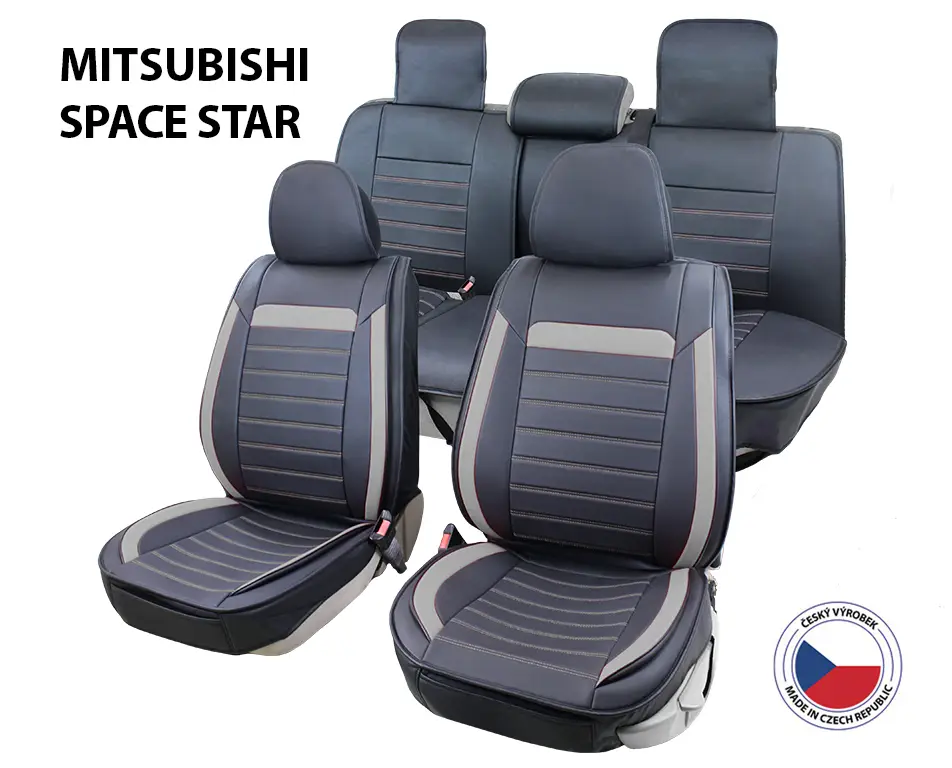 Top Prodej Autopotahy Perfetto DL Mitsubishi Space Star černá/šedá