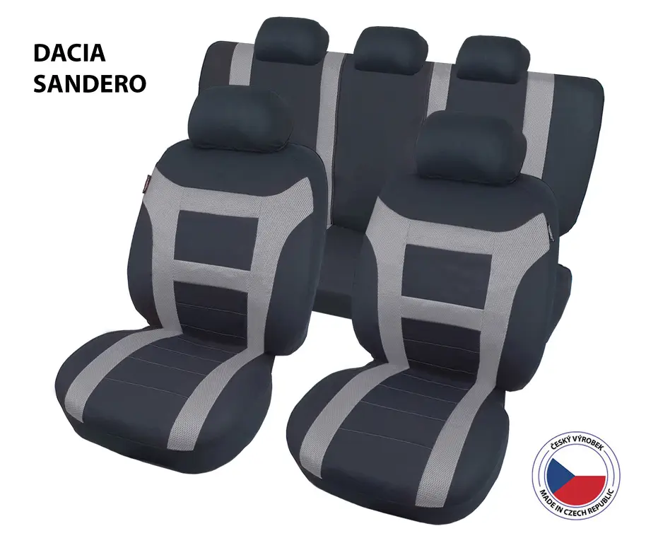 Rychlé Dodání Autopotahy Perfetto EL Dacia Sandero šedá