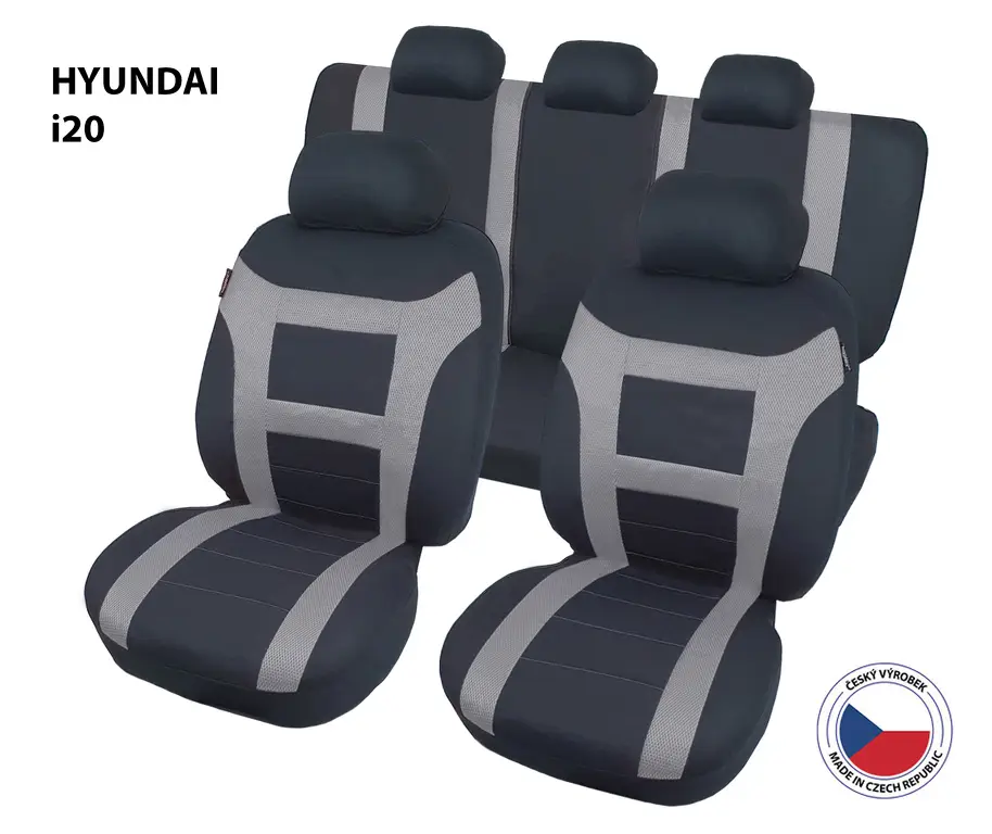 Autopotahy Perfetto EL Hyundai i20 šedá Nejlepší Cena