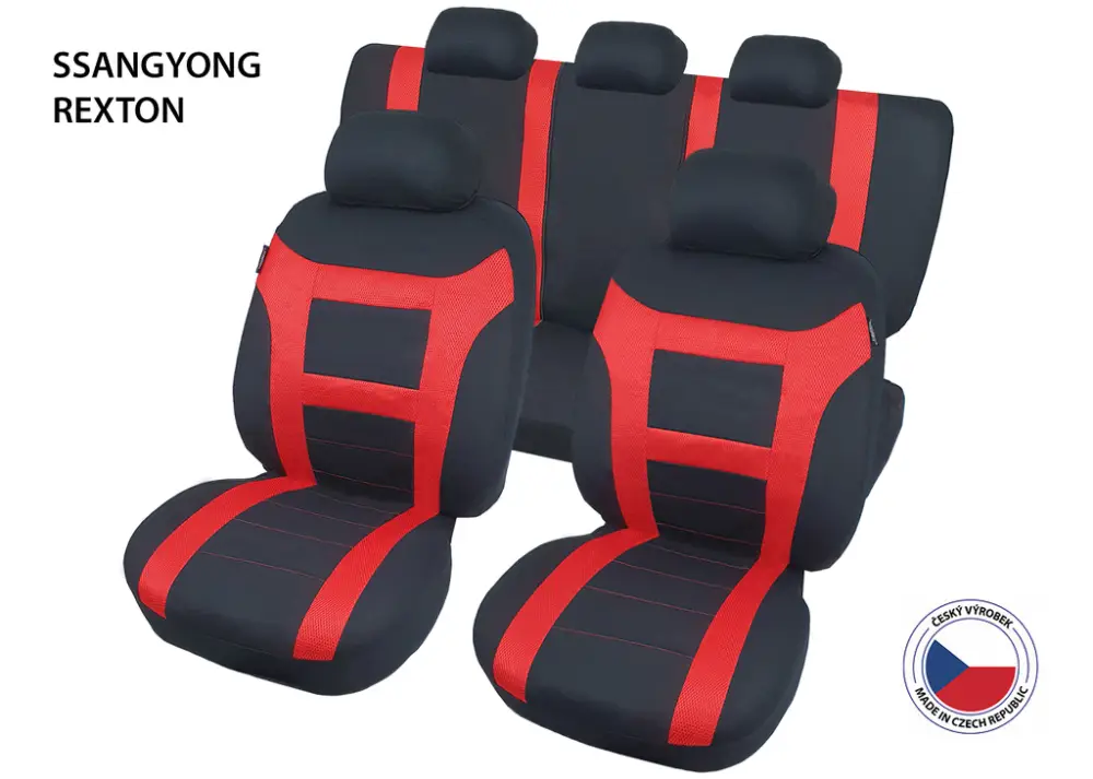 Výprodej Autopotahy Perfetto EL SsangYong Rexton červená